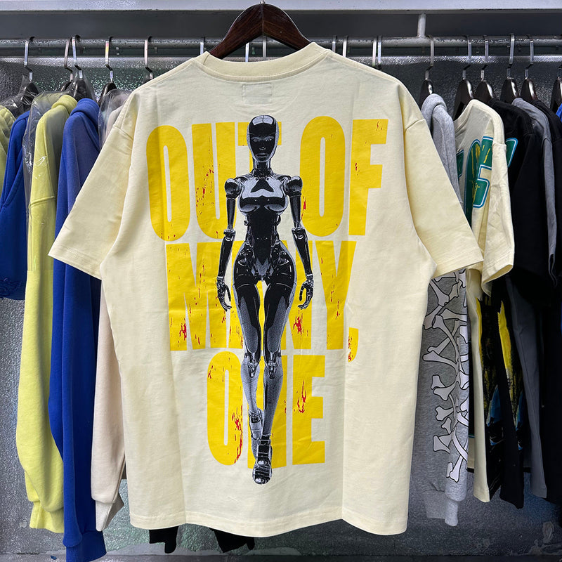 Godspeed t Shirts Technology Robot Printing Cotton Casual Short Sleeve Men and Women