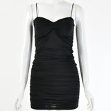 Women Dress Hot Girl Sexy Pleated Dress