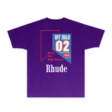 Rhude T Shirts Printed Trendy Pure Cotton