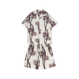 Amiri Shirt And Shorts 2 Piece Set Fashion Print Couple High Street