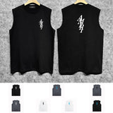 Amiri tank top with vertical overlapping letterprinting