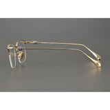 CHH Chrome Hearts Glasses Japanese Refined Versatile Business Square Pure Titanium Ultra Light Glasses Frame