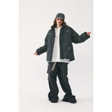 Unisex Coat Embroidery Loose Winter Cotton Dress