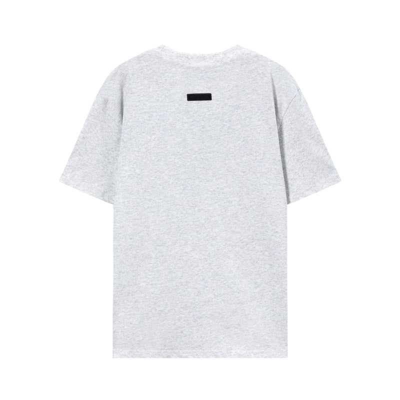 Fog Essentials T Shirts Spring/Summer FOG Season 8 Double Line Silicone Crew Neck Short Sleeves