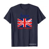 Inspired by Queen's Platinum Jubilee 2022 Elizabeth 70 Years T-shirt Printed Short Sleeve T-shirt