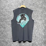 Amiri tank top black panther print