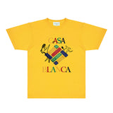 Casablanca T Shirts Fashion Print Street