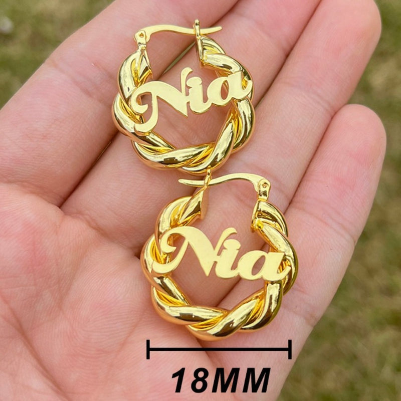 Earrings Fashion Creative Custom Earrings Word Up Alphabet Pieces