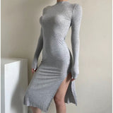 Women Dresses Stretch Slim-Fit Sexy Dress