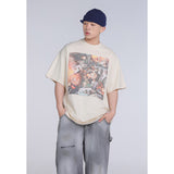 Unisex T-Shirts GALLERY DEPT VINTAGE Loose Casual T-Shirt