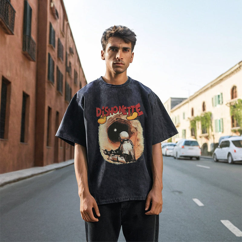 Men's Vintage T Shirt Short Sleeve T-Shirt Men's Casual