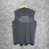 Amiri tank top hollywood art word printing
