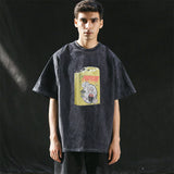 Mens Vintage T-Shirt Summer Short Sleeve T-Shirt