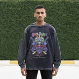 Men Vintage Long Sleeve Shirt Casual Hip Hop Street Men and Women Autumn