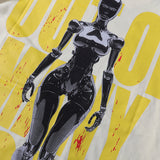 Godspeed t Shirts Technology Robot Printing Cotton Casual Short Sleeve Men and Women