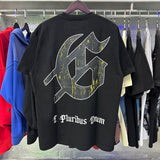 Godspeed T Shirts Skull Landscape Printing Cotton Casual Short Sleeves Men and Women