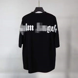 Palm Angels T Shirts Printed Short Sleeve T-shirt Men and Women Loose Half Sleeve