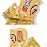 Bathing Ape Hoodie Shark Double Hood Camo Hooded Zip Cardigan Sweater