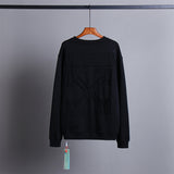 OW Sweatshirt Patchwork Crew Neck Sweatshirt