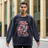 Mens Vintage Long Sleeve Shirt Long Sleeve T-Shirt Casual Men's and Women's