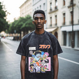 Mens Vintage T-Shirt Printed Short Sleeve T-Shirt