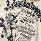 Vertebrae Hoodie Fall/Winter Vertabrae Cross Roads Hoodie Skull Loose Hooded Sweater