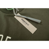 Fog Essentials T Shirts Spring/Summer FOG Double Line Letter Print Crew Neck Short Sleeves