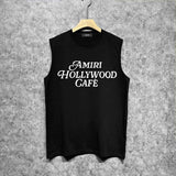 Amiri tank top hollywood font printing