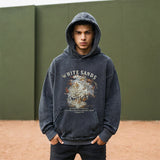 Mens Vintage Hoodie Retro Fall/Winter