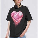 KIEKIECOO Oversized Graphic Tees for Women Cute