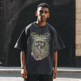 Mens Vintage T Shirt Old Short Sleeve T-Shirt Men and Women