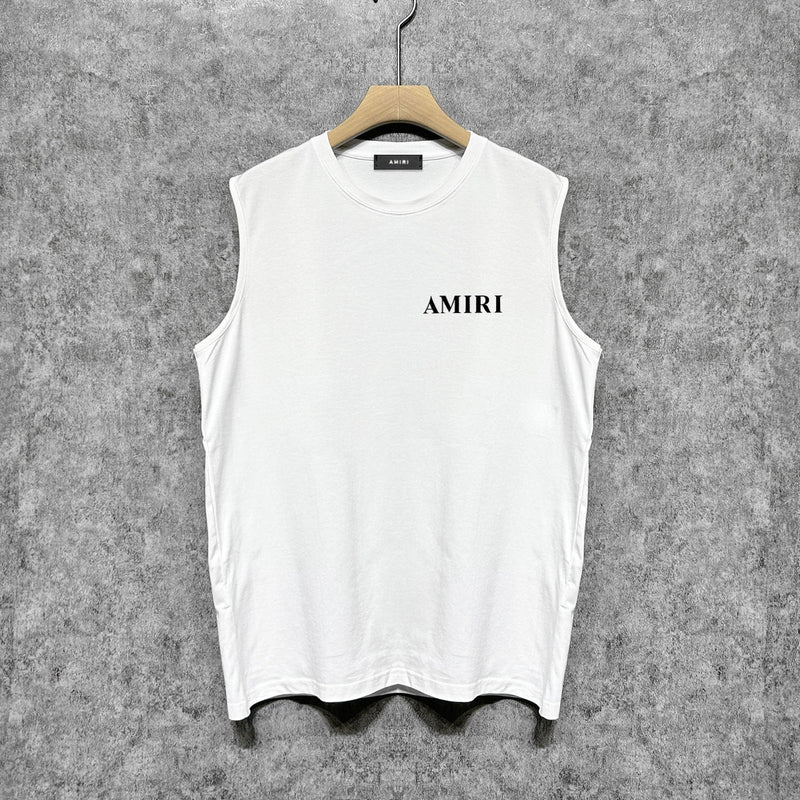 Amiri tank top new thick letterprinting