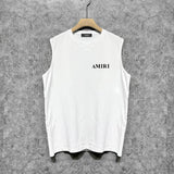 Amiri tank top new thick letterprinting