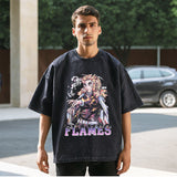 Mens Vintage T Shirt Short Sleeve T-Shirt Men's and Women's