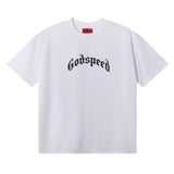 Godspeed T Shirts Skull Rose Clock Plate Double Yarn Cotton Casual Short Sleeve Men and Women