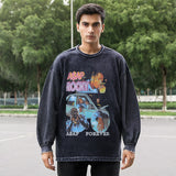 Mens Vintage Long Sleeve Shirt Long Sleeve T-Shirt Men's and Women's Casual