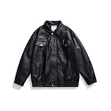 Unisex Pu Jacket Rock Biker's Leather Jacket