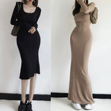 Women Dresses Stretch Slim Temperament Fishtail Skirt