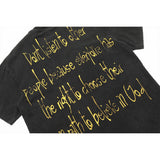 Unisex T-Shirts Saint Michael Casual Loose T-Shirt