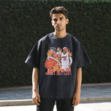 Mens Vintage T Shirt Short Sleeve T-Shirt Wash