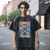 Mens Vintage T Shirt Short Sleeve T-Shirt Men's Loose