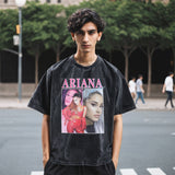 Mens Vintage T Shirt Printed Short Sleeve T-Shirt Men