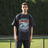 Mens Vintage T Shirt Short Sleeve T-Shirt Men's and Women's Wash