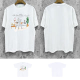 Casablanca T Shirts Fashion Print Street
