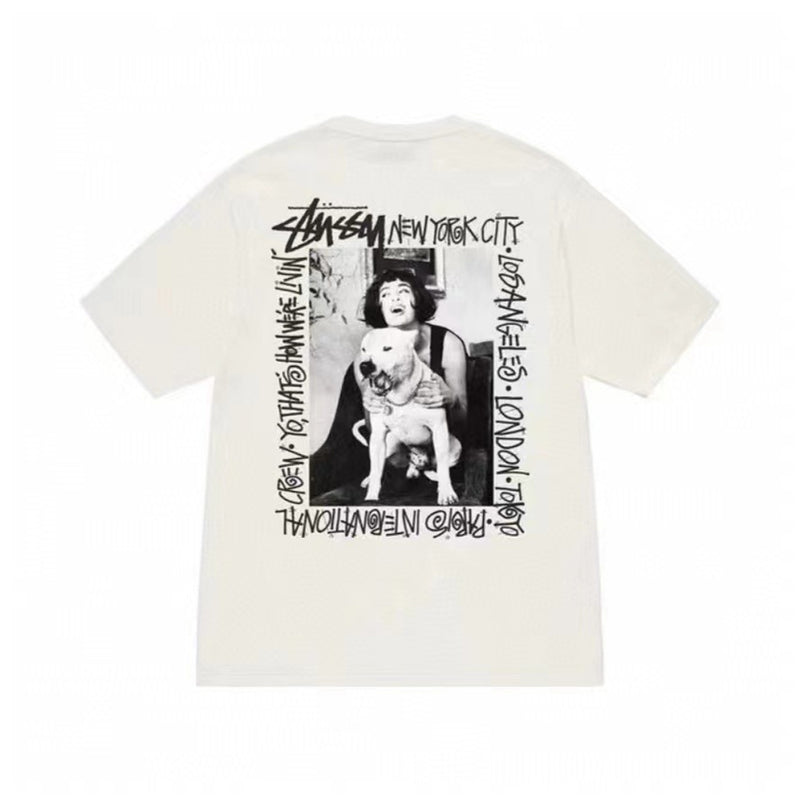 Stussy T Shirts Casual Versatile Loose T Shirts Couple