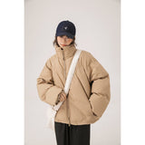 Unisex Coat Stand Collar Coat Thickened Winter