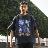 Mens Vintage T Shirt Printed Old Short Sleeve T-Shirt