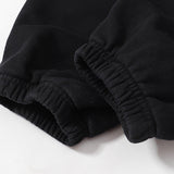 Hellstar Hoodie & Pants autumn and winter flare black flame pants hoodie