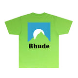 Rhude T Shirts Printed Trendy Pure Cotton