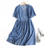 Women Dresses Sweet Denim Dress